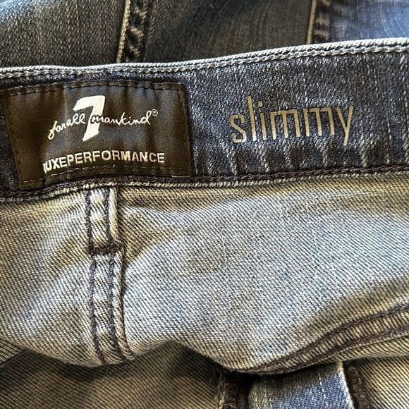 7 For All Mankind Men’s Slimmy Luxe Performance Jeans Denim size 36 - Picture 7 of 11
